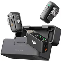 Microfone Sem Fio Dji Mic 2 com USB-C e Lightning - Shadow Black (Anatel)