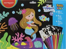 Kit de Colorir Sereia Keyroad - KR973012 (18 Peças)