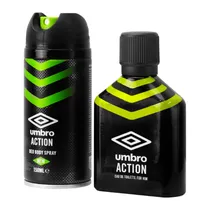 Kit Perfume + Body Spray Umbro Action - Masculino - 100ML + 150ML