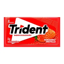 Chicletes Trident Morango 8G