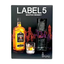 Whisky Label 5 Classic Black 700ML + 2 Vasos