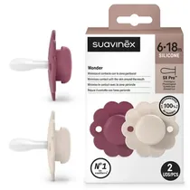 Suavinex Nursery Chupete Fisio s 6/18M 2UNID. Wonder i3 Sil 6-18M+ Combinado