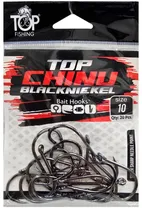 Anzol Top Fishing Chinu Black Nickel 10 com 20 Pçs