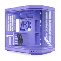 Gabinete Gamer, Aquario, Hyte Y70 CS-HYTE-Y70-TM, Mid Tower, e-ATX, Frontal e Lateral Vidro Temperado, Sem Fans, Taro Milk/Lila/Roxo
