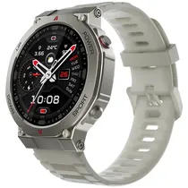 Relogio Black Shark GS3 Ultra BS-W2415 com GPS/Bluetooth - Prata/Bege (Anatel)