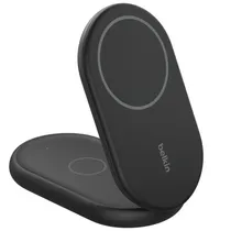 Carregador Wireless Belkin WIZ028VFBK 2-IN-1 15W Boostcharge Magsafe QI2 - Preto