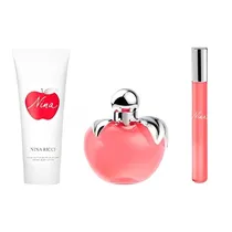 Nina Ricci Perfume Kit LP Eau de Toilette 80ML+BL75+ROLLON10ML
