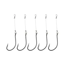 Anzuelo Encastado Top Fishing Chinu Black Nickel Nº4 10 Piezas