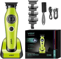 Cortador de Cabelo Recarregável VGR Voyager Professional Hair Trimmer V-880T Green