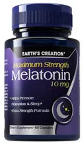 Earth's Creation Melatonin 10MG (60 Cápsulas)