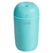 Mini Umidificador de Ar Luo LU-5513 Warm Light / 420ML / 1.5W / Recarregavel - Verde