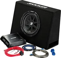 Subwoofer e Amplificador Kicker 10" 44KKP210 - 500 Watss (150W RMS)