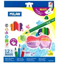 Lápis de Cor Milan Maxi 0722612 (12 Unidades)