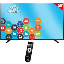 Smart TV LED Vizzion 50" LE50GFU 4K Ultra HD Google TV Wi-Fi com Conversor Digital