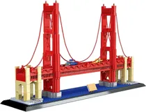 Blocos de Construção Golden Gate Bridge San Francisco Wange - 6210 (1977 Peças)