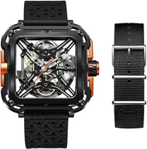 Relógio Masculino Ciga Design X011-BLOG-W25BK Mechanical X-Series Gorilla Orange
