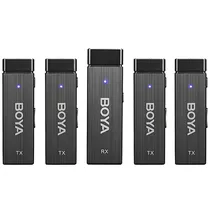 Microfone Boya BY-W4 Wireless Cámara/USB-C (4TX+1RX)