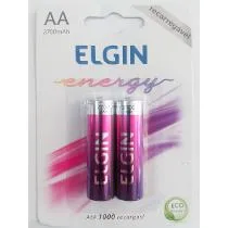 Elgin Pilha Recarregável AA 2800MAH