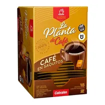 Café Em Sachet Cabrales com Açúcar Caixa 18X5G