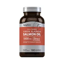 Vitamina Piping Rock Salmon Oil 1000MG 180 Cápsulas