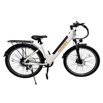 Bicicleta Bike Eletrica Bluhan K3W / 350W / 32KM/ H / 26" / Suporta Até 136KG / 110-220V - Branco