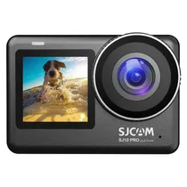 Câmera de Ação Sjcam SJ10 Pro 4K Ultra HD Wifi Tela Dupla - Preto