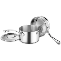 Jogo de Panelas Cuisinart FCT1113-18 Classicas Francesas Indução Inox - 3 Peças