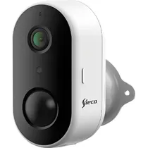 Camera de Segurança Sieco S46 Outdoor / 1080P / Wifi / IP65 / 145º / Microfone - Branco/ Preto