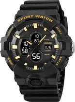 Relogio Skmei 2117 Black/Gold - Masculino