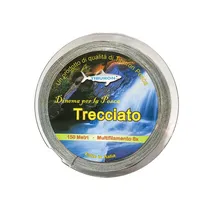 Hilo de Pesca Tiburon Trecciato 8X 24KG 0.34MM 150M Gray
