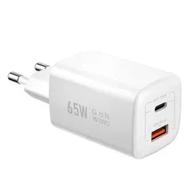 Carregador Wiwu WI-U012 Nano USB-A/USB-C 65W - Branco