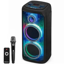 Caixa de Som Mox MO-D1010 2 de 10" 120 Watts com Bluetooth/USB/FM - Preta