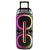 Speaker Kolav D2101 10" LED BT/ Aux/ USB/ FM/ TF/ Mic Recarregavel Bivolt Preto