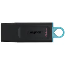 Pendrive de 64GB Kingston Datatraveler Exodia DTX/64GB USB 3.2 - Preto/Azul