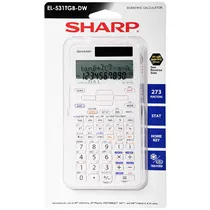 Calculadora Científica Sharp EL-531TGB-DW com 273 Funções - Branca