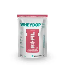 Elemento Puro Refil Wheydop Iso Morango c/Leite Condensado Plastico Blanco