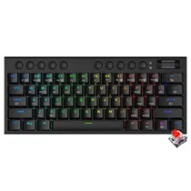 Teclado Gaming Redragon Horus Mini Pro K632-RGB Preto (Ingles Sem Fio) Switch Vermelho Código: 3892909