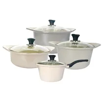 Conjunto de Panelas de Cerâmica Marfim Ecoramic 4PCS