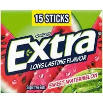 Wrigleys Extra Watermelon Chicle s/Azucar 15 Stick