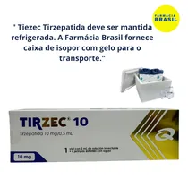 Tirzec Tirzepatida 10MG MD. Super Oferta 1 Ampola 2.4ML para 4 Aplicações de 10MG/0 .5ML. Temos Caixa de Isopor e Gelo. Super Oferta.