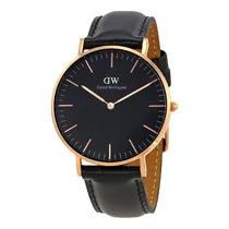 Relógio Analógico Feminino Daniel Wellington Classic Sheffield DW00100139 - Preto/Dourado