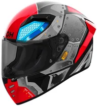 Capacete para Moto Airoh Connor Bot Gloss - Tamanho s (55-56) - Vermelho