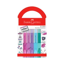 Marcador Resaltador Aromático Faber Castell Marca Texto Grifpen MT/ES5RRZF 5 Unidades