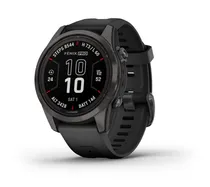 Garmin Relógio Fenix 7S Pro Sapphire Solar Carbon Gray DLC Titanium With Black 42MM 010-02776-13
