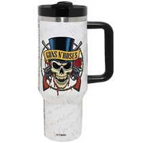 Copo Térmico Weedoo de 1.2 Litros - Guns N' Roses Logo (Branco)