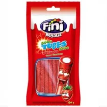 Bala de Gelatina Fini Canudinho Morango Ácido 80G