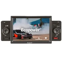 Toca Rádio Ecopower EP-8748 5" Touch/ USB/ SD/ Auxiliar/ Bluetooth/ App
