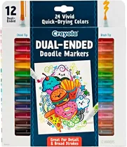 Marcador Crayola Dual-Ended Doodle Markers 58-8314 (12 Unidades)