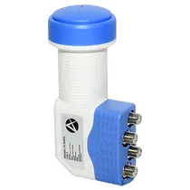 LNB Alphasat ALN401 com 4 Saídas - Branco/Azul