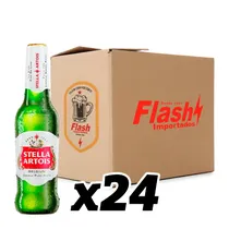 Cerveja Stella Artois Long Neck Caixa com 24X330ML